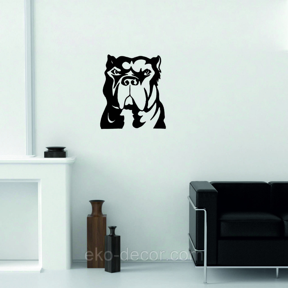 Декоративное настенное Панно «Кане-корсо», Декор на стену 70*61 см., Черный Киев - изображение 3