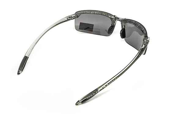 Окуляри захисні Global Vision Wheelin Crystal Gray (flash mirror), дзеркальні сірі лінзи в сірій напівпрозорій оправі Запоріжжя