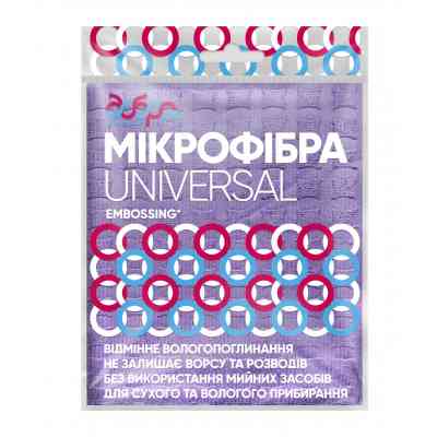 Салфетки для уборки Добра Господарочка из микрофибры с тиснением EMBOSSING 1 шт. (4820086522045) Винница