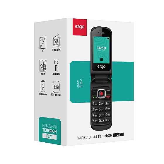 Мобільний телефон ERGO F241 Dual Sim Black (6906376) Київ