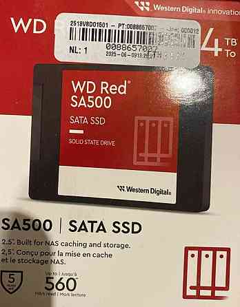 SSD диск накопичувач WD Red SA500 4 TB (WDS400T1R0A) новый запечтан. Київ