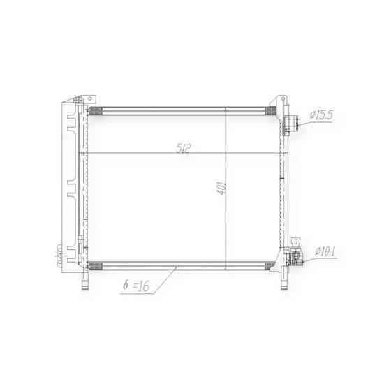 Радіатор Nissan Micra 10-кондиціонера Мукачево