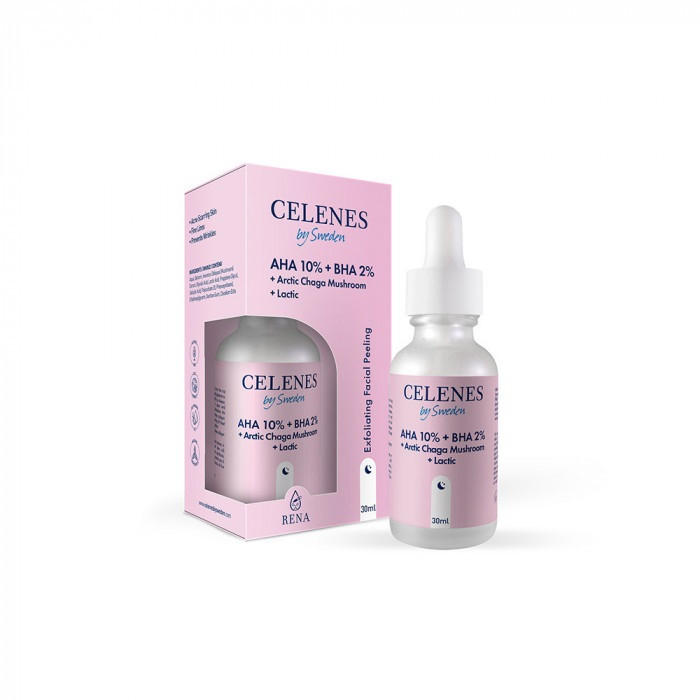Пілінг-сироватка з кислотами AHA + BHA + LACTIC + ARCTIC CHAGA MUSHROOM Celenes 30 мл Київ - фото 2