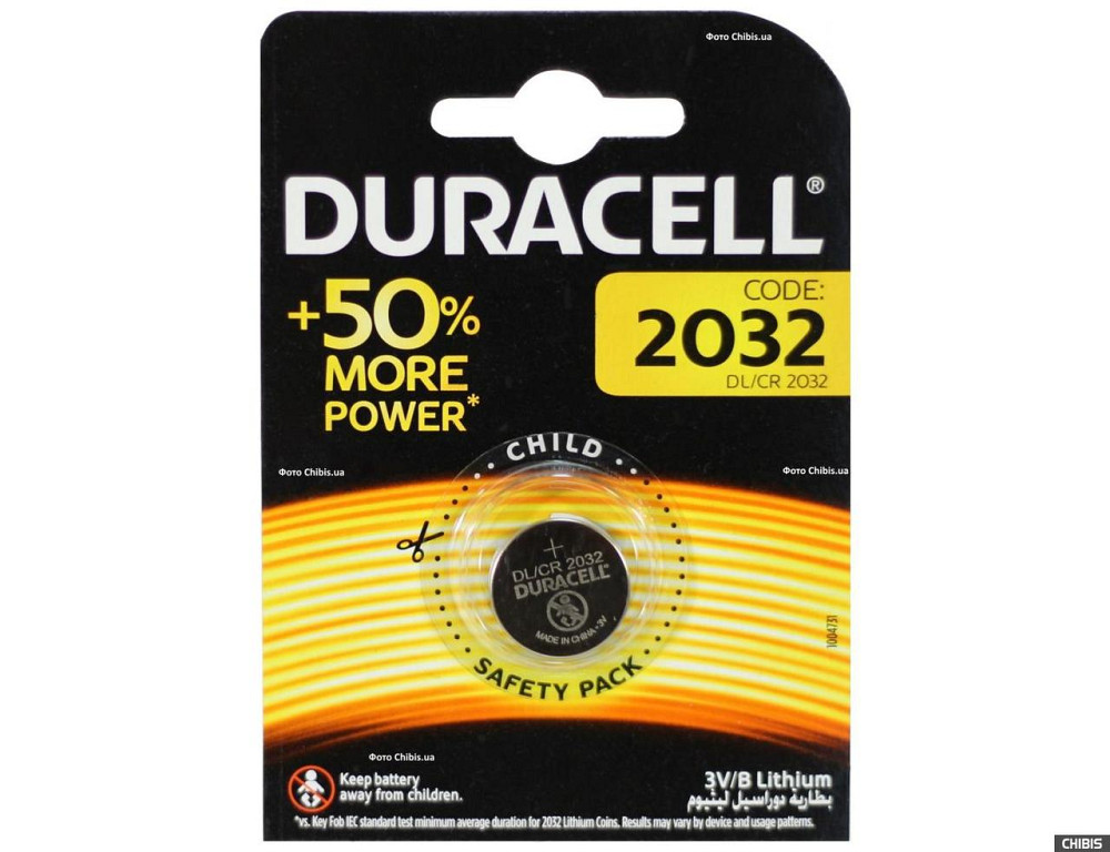 Батарейки-таблетки Duracell CR2032 / 3V блістер 5 шт. Дніпро - фото 4