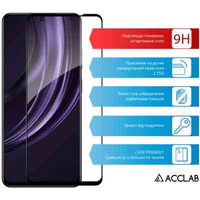 Скло захисне ACCLAB Full Glue Realme 13 5G Black (1283126607622) Вінниця