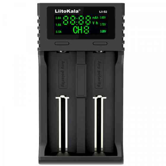 Зарядний пристрій LiitoKala Lii-S2, 2x(Lion/LiFePO4/NiMH/NiCd), Auto Polarity, Display (Lii-S2) Киев