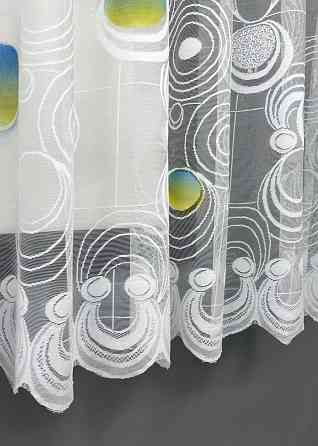 Тюль жакард VR-Textil № 1900т Арка на кухню колір білий 500х150 см (53-0111) Київ