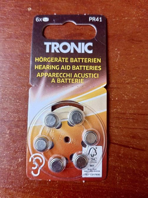 Батарейки для слухових апаратів 13 (PR 48) 6шт. TRONIC Полтава - фото 1