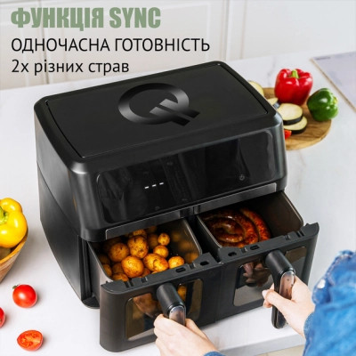 Мультипечь QUIN Air Fryer Dual Zone (YJ-1102AV) Винница - изображение 7