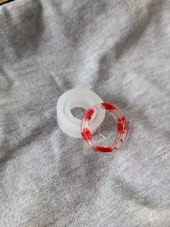 Силиконовая форма для колец 16 мм серый Киев