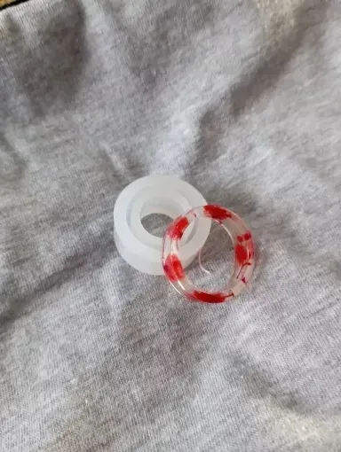 Силиконовая форма для колец 16 мм серый Киев - изображение 4