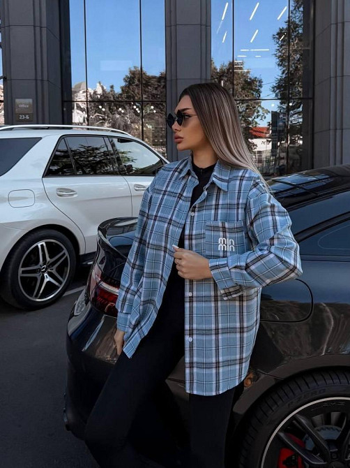 Женская рубашка в клетку (с накатом) Одесса - изображение 1