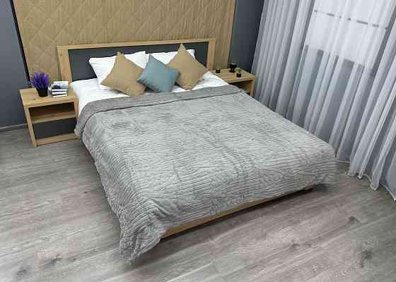 Плед 200х230 см (+-10см) на овчині "Косичка" колір світло-сірий (87-309) Київ