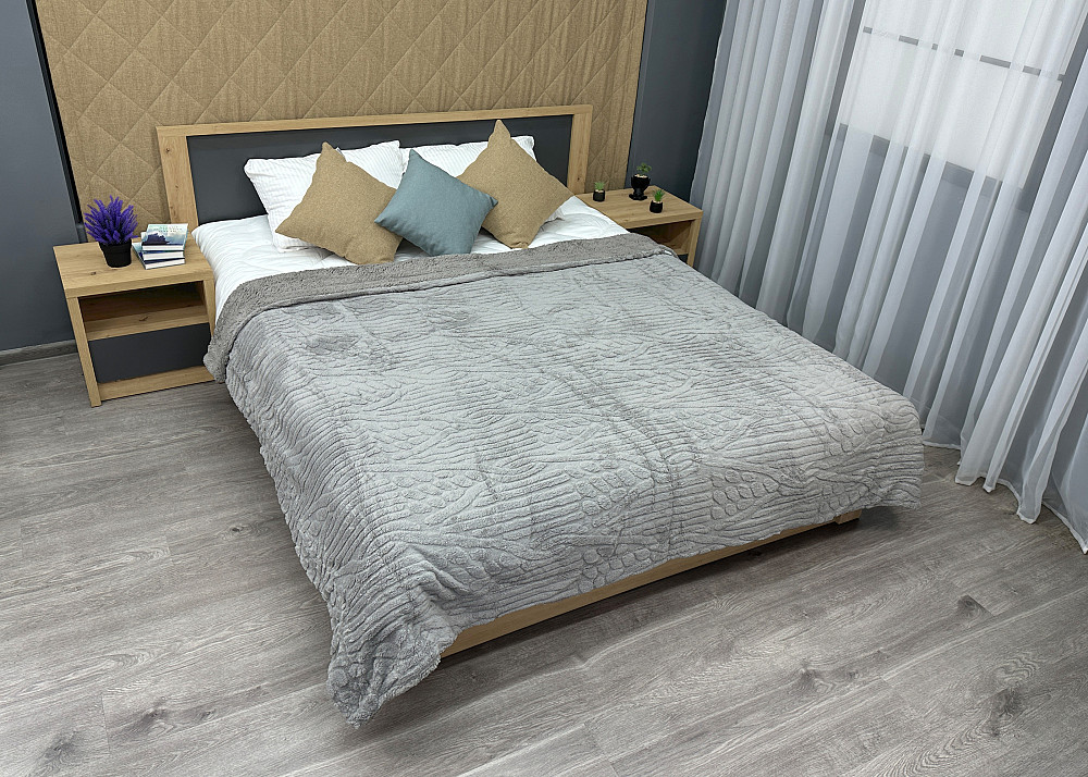 Плед 200х230 см (+-10см) на овчине 