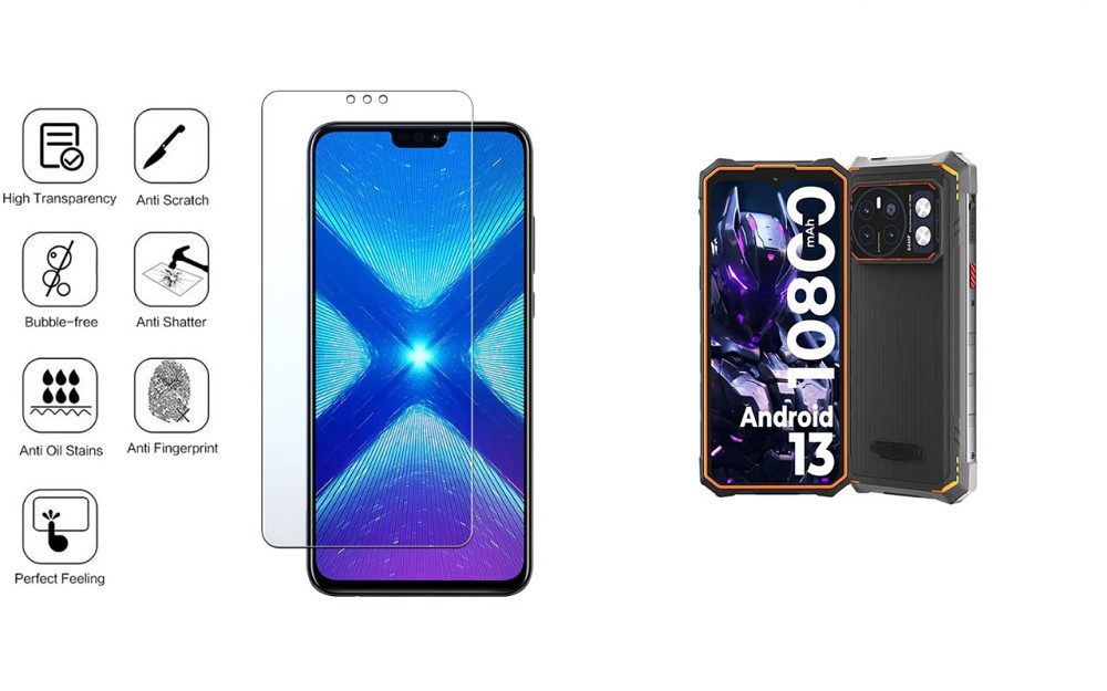 Защитное стекло NeoGlass для Hotwav Cyber 13, Cyber 13 Pro – ультрапрозрачное и устойчивое Киев - изображение 4