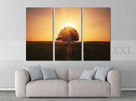 Модульна картина Дерево Світанок Art-39_XXL Київ
