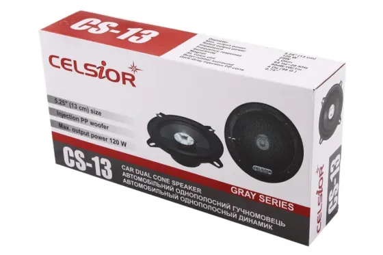 Автоколонки  5.25 120 Вт 1-полосные Celsior Gray (13 см) Винница