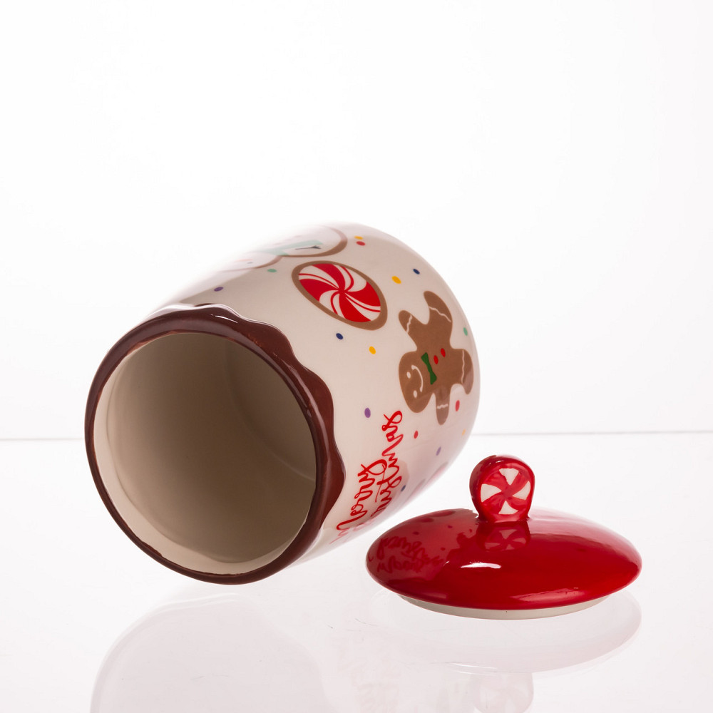 Банка для сипучих продуктів з кришкою з порцеляни 9×13 (см) Merry Christmas CR-1-42 Коломыя - изображение 3