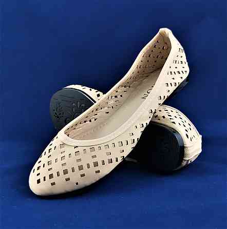 .Жінні Літні Балетки Бежеві Мокасини Туфлі (розміри: 37,38) — 01-7 Дніпро