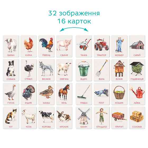 Детский набор учебных карточек Монтессори 