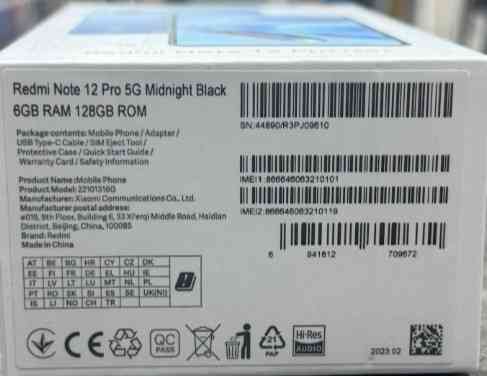 Смартфон Xiaomi Redmi Note 12 Pro 5G New Киев