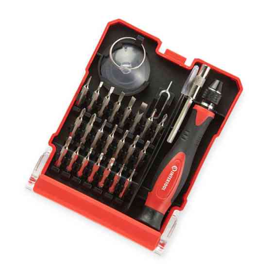 Отвертка с битами 29 шт CrV прецизионная, пинцет, присоска (кейс) Мукачево