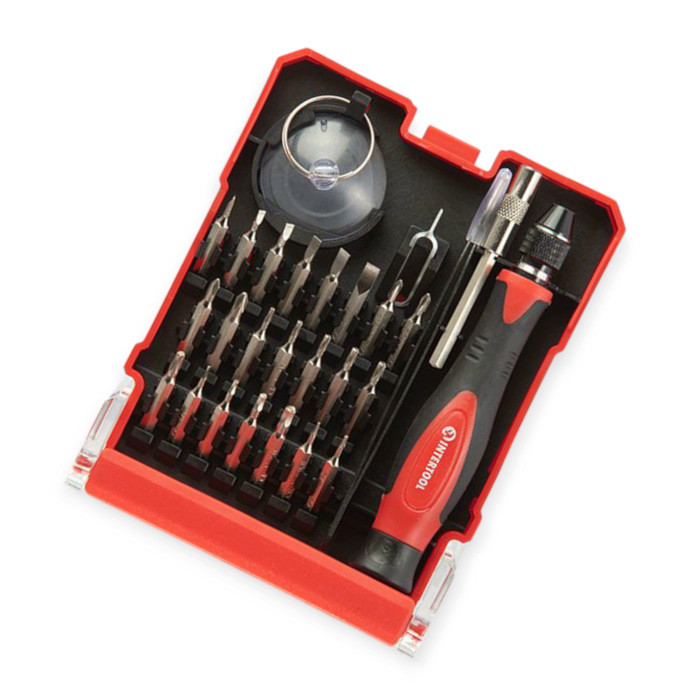 Викрутка з бітами 29 шт CrV прецизійна, пінцет, присоска (кейс) Мукачево - фото 5