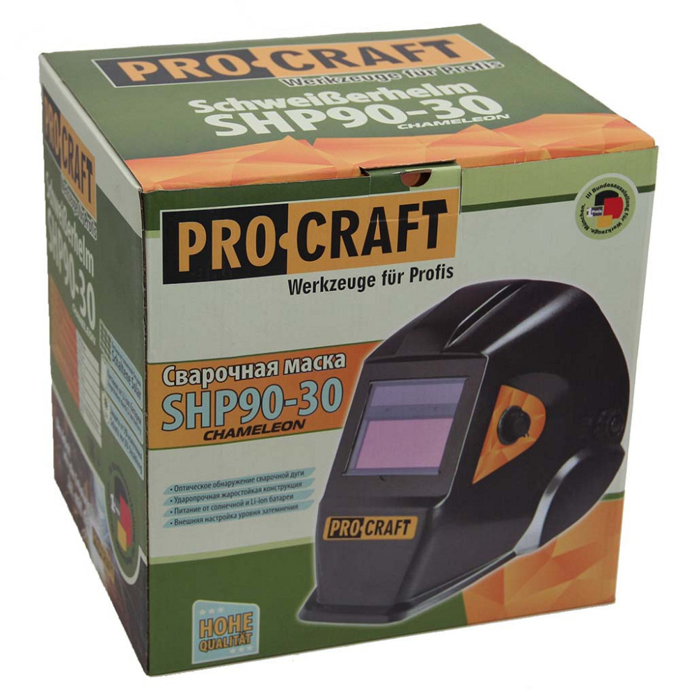 Маска для зварювання Procraft SHP90-30,Гарна зварювальна маска хамелеон Львів - фото 5