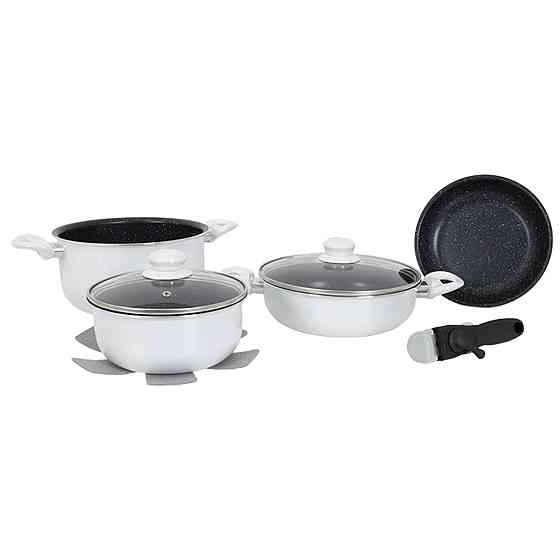 Набор посуды Gimex Cookware Set induction 7 предметов White (6977221) Винница