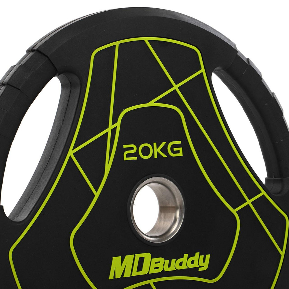 Блин (диск) полиуретановый 20 кг 51 мм MD Buddy-9647-20 Киев - изображение 4