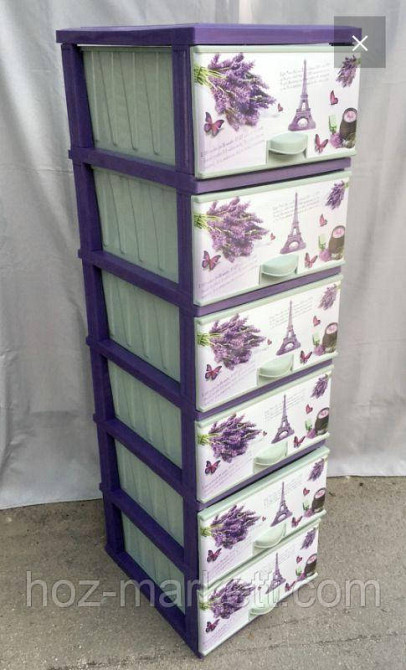 Комод пластиковый Эйфелева башня 6 ящиков Харьков - изображение 3