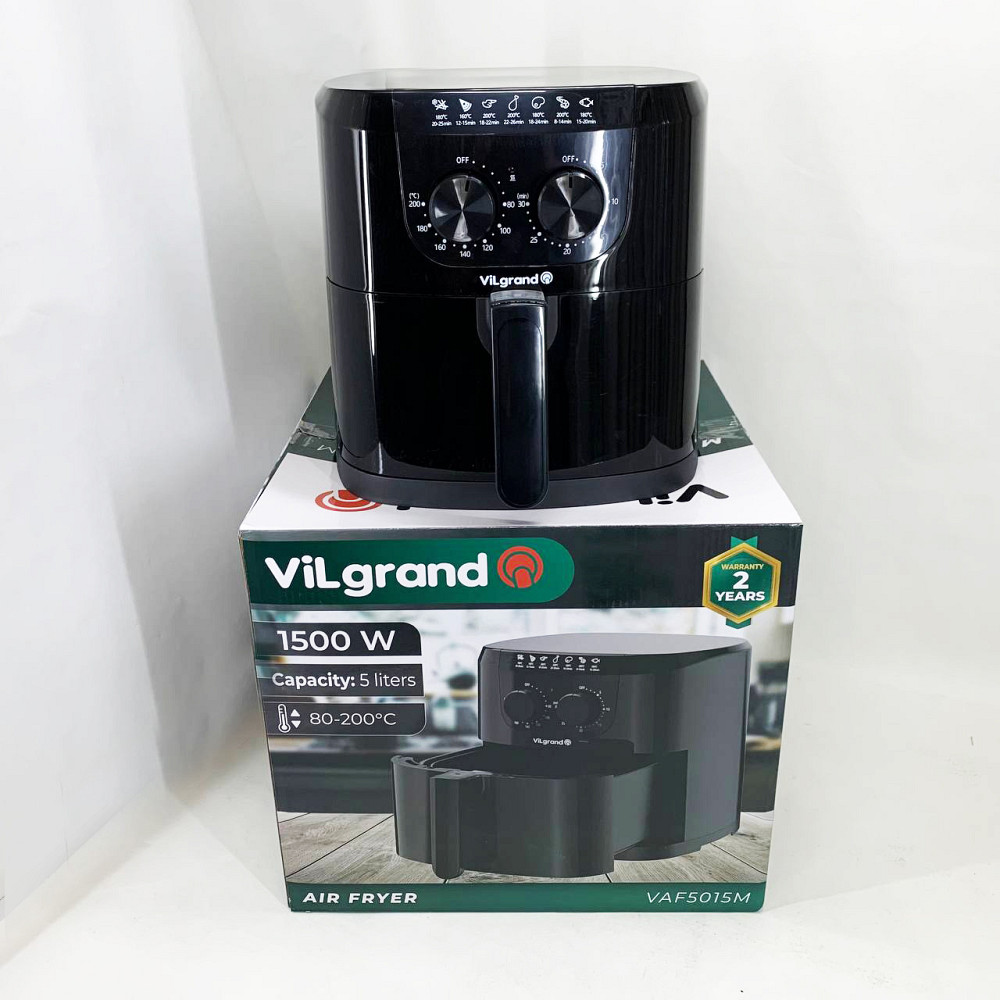 Фритюрница без масла прочная ViLgrand VAF5015M 5 л, Фритюрница мультипечь для картофеля фри JA-76 Львов - изображение 11