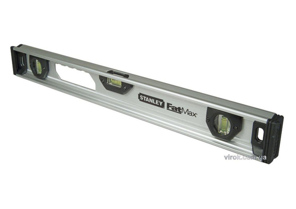 Рівень магнітний STANLEY "FatMax" : L= 120 см, 3 капсули, алюмінієвий корпус Одеса - фото 1