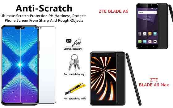 Захисне скло NeoGlass для ZTE BLADE A6,  BLADE A6 Max – надпрозоре та стійке Київ