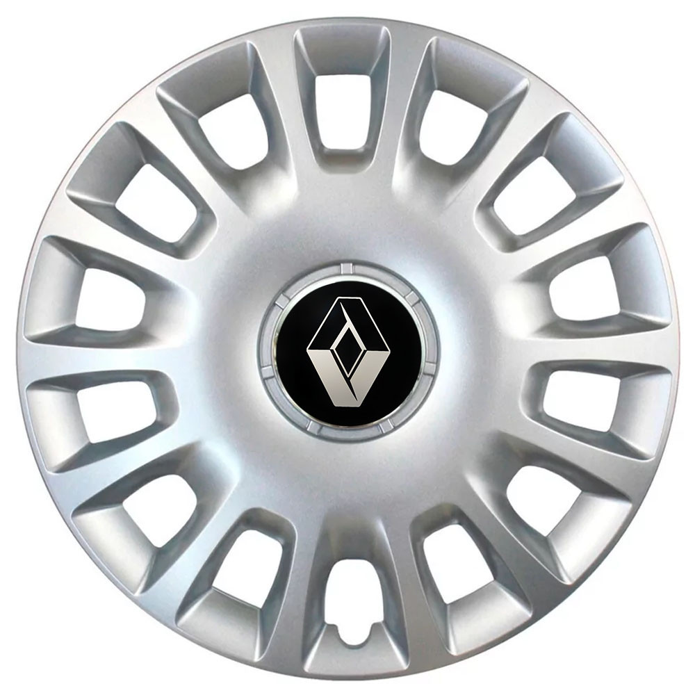 Автомобільні модельні ковпаки R13 Renault 109 4шт, SJS, сріблясті Київ - фото 1