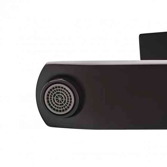 Душевая система для ванны Lidz Kubis 1030 Black (k35) с изливом, черная Киев