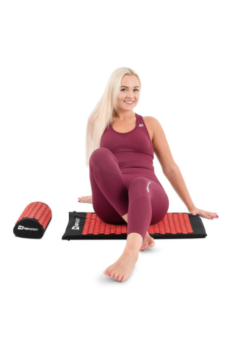 Подушка для акупунктуры Hop-Sport HS-C037AP (Аппликатор Кузнецова) черно-красная Киев - изображение 6