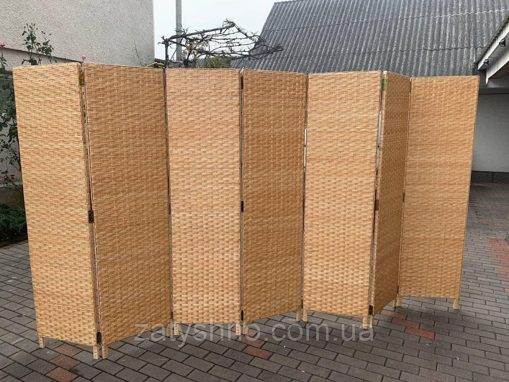 Ширма плетеная из лозы раздвежная Киев - изображение 5