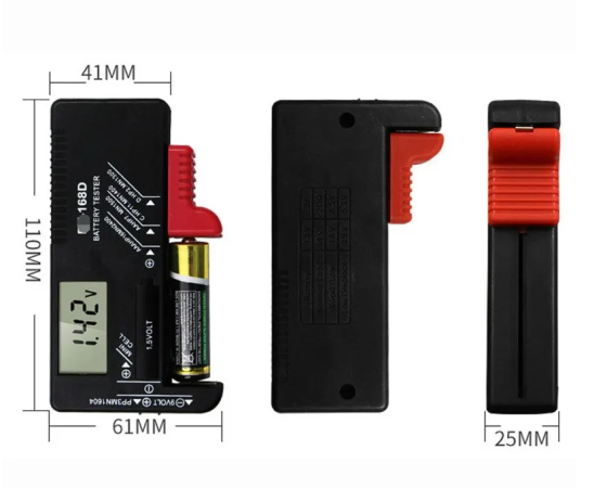Тестер батареек с дисплеем для AA, AAA, C, D, 9V Киев