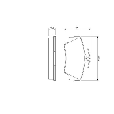 Тормозные колодки Bosch 0 986 460 989 Винница - изображение 1