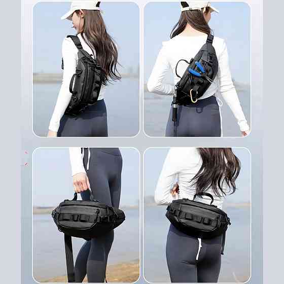 Стильная унисекс бананка, Бананка мужская повседневная Мужская вместительная CP-39 Киев