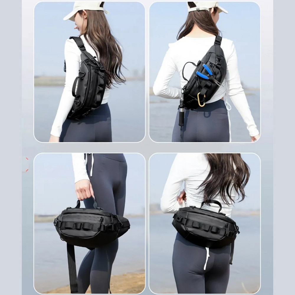 Стильная унисекс бананка, Бананка мужская повседневная Мужская вместительная CP-39 Киев - изображение 1