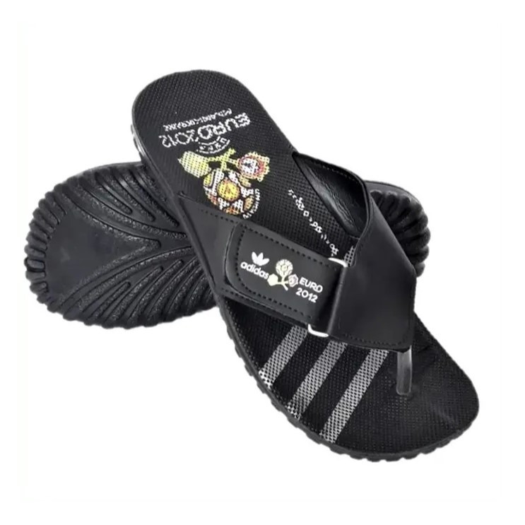 Чоловічі Шльопанці Тапочки Adidas Сланці В'єтнамки Адідас Чорні (розміри: 44) Дніпро - фото 1