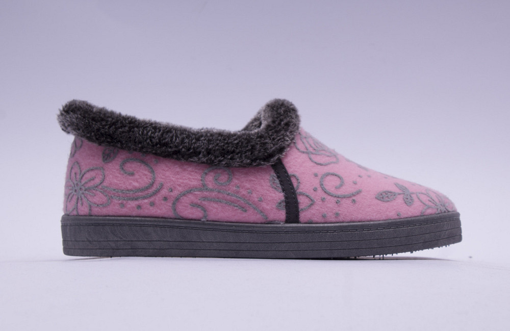 Капці жіночі із задником теплі домашні, рожеві бабуші Одеса - фото 2