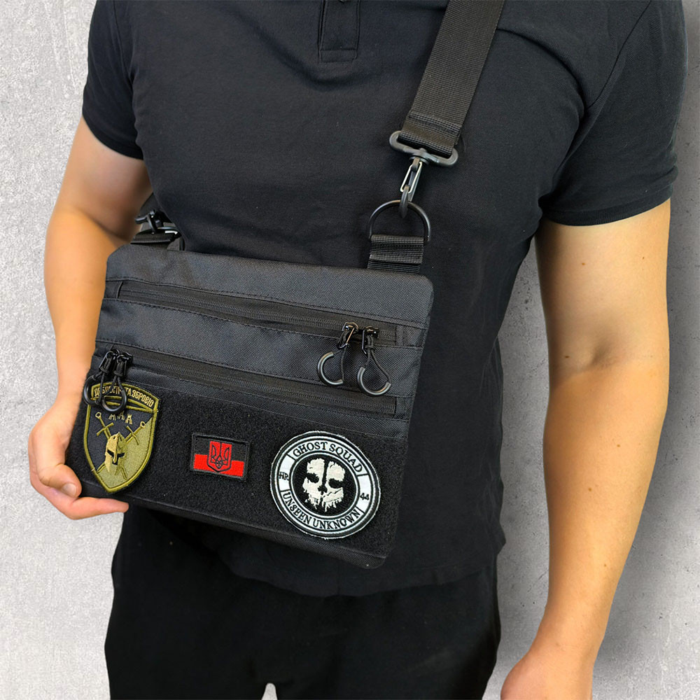Мужская тактическая сумка барсетка через плечо, Сумка натовская тактическая, Сумки мужские тактические JD-88 Львов - изображение 12