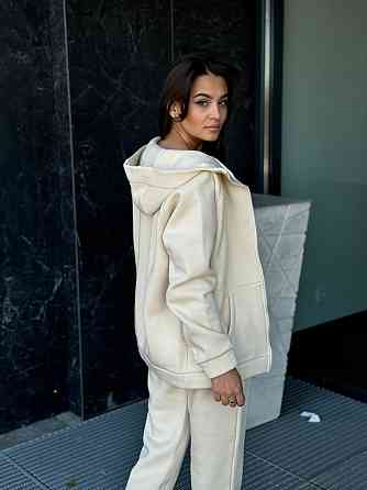 Женский теплый костюм на флисе Молочный 42/44 Харьков