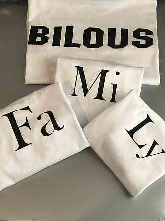 Футболки в стилі Family look для мами, тата та дитини З Фамілією та написом FAMILY Чернівці