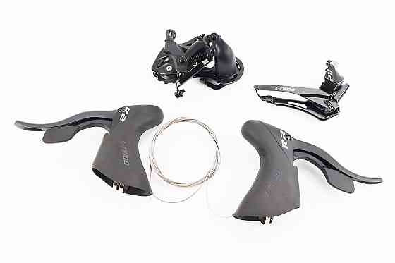 Комплект перемикання (групсет) 2x7 швидкостей, чорні R2, 4 деталі Київ