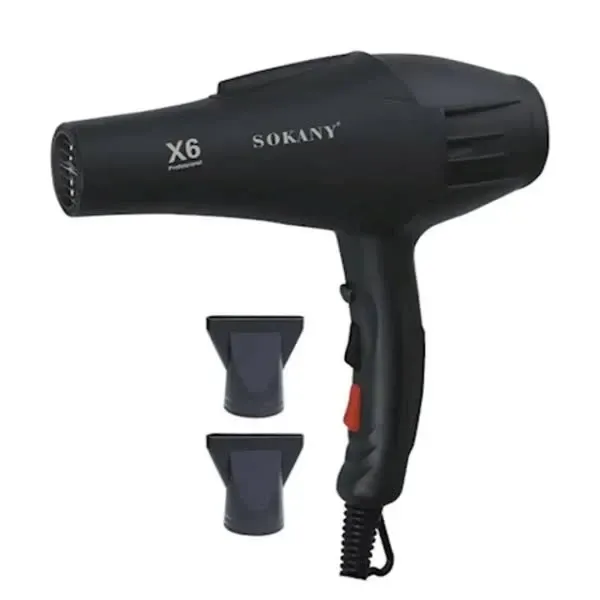 Фен X6 професійний 2200 Вт з AC мотором, 3 швидкості, холодне обдування, захист від перегріву. Одеса - фото 2