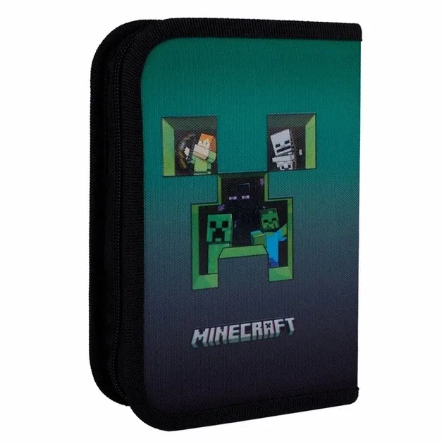 Пенал твердий "YES"  533633 одинарний з двома клапанами HP-04 Minecraft Icons, шт Київ - фото 2